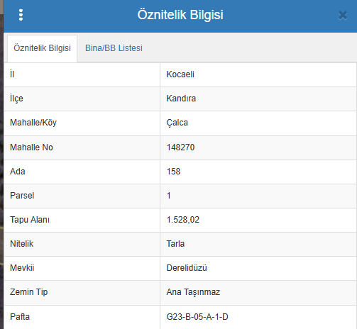 Kocaeli Kandıra Çalca'da Satılık Asfalt Cephe Tarla